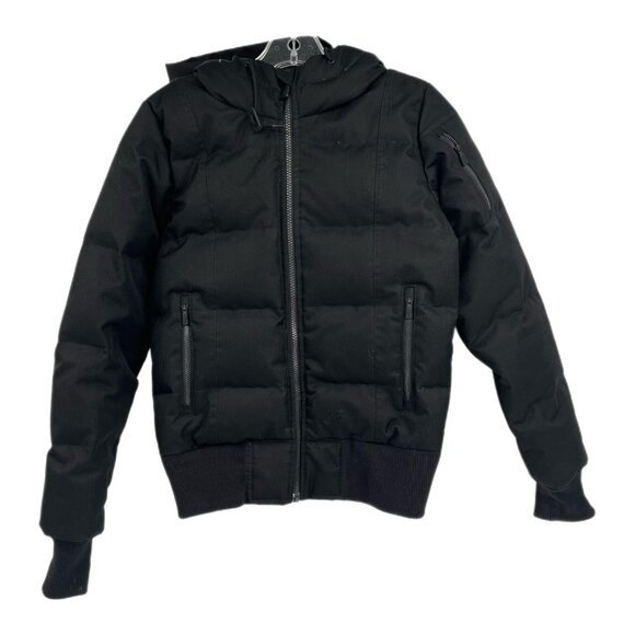 Nike Black 550 Down Hooded Puffer Jacket | Women's XS - Picture 1 of 11